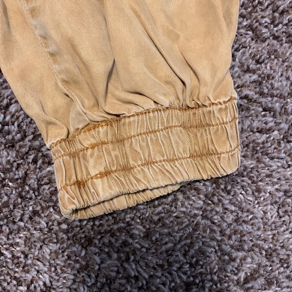 Khaki Flexible Cargo Pants with 4 Pockets - Picture 4 of 5